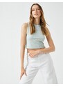 Koton Crop Undershirt Halter Neck