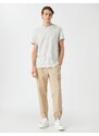 Koton Jogger Cargo Pants with Lace-Up Waist with Pocket Detail.