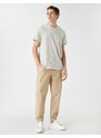 Koton Jogger Cargo Pants with Lace-Up Waist with Pocket Detail.