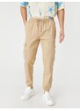 Koton Jogger Cargo Pants with Lace-Up Waist with Pocket Detail.