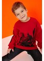 Koton Boys' Red Sweatshirt