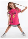 mshb&g Dívčí šaty Mushi Unicorn Rock Fuchsia