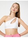 Koton Sports Bra with Window Detail and Cups