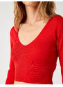 Koton Crop pletený svetr