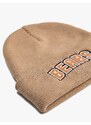 Koton Beanie Fold Detail with Embroidered Text.