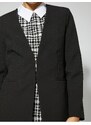 Koton V-Neck Blazer Jacket