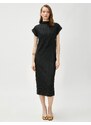 Koton Short Dress With a Stand Up Collar, Sleeveless