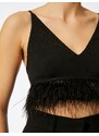 Koton Feather Detailed Crop Undershirt