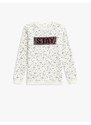 Koton Long Sleeve Sweatshirt Printed Crew Neck Cotton