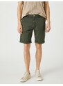 Koton Basic Bermuda Cotton Shorts with Pockets and Buttons.
