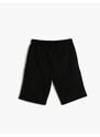 Koton Elastic Waist Normal Boys' Black Shorts 3skb40041tk.