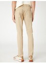 Koton Basic Gabardine Trousers with Buttons and Pocket Detail