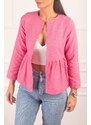 armonika Women's Fuchsia Waist Gathered Jacket