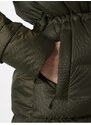 Khaki dámská zimní prošívaná péřová bunda HELLY HANSEN W ESSENCE - Dámské