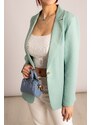 armonika Women's Mint Single Button Jacket