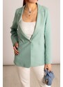 armonika Women's Mint Single Button Jacket