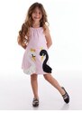 mshb&g Swan Girl's Woven Pink Dress