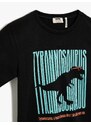 Koton Dinosaur Printed T-Shirt Crew Neck Cotton