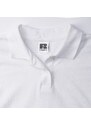 White Women's Polo Shirt 100% Russell Cotton