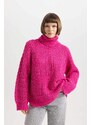 DEFACTO Oversize Fit Turtleneck Pullover