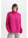 DEFACTO Oversize Fit Turtleneck Pullover