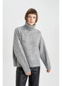 DEFACTO Relax Fit Turtleneck Pullover