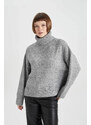 DEFACTO Relax Fit Turtleneck Pullover