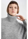 DEFACTO Relax Fit Turtleneck Pullover