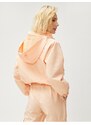 Koton Oversized Crop Jacket Hooded With Pocket