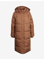 Hnědý dámský prošívaný zimní kabát ONLY Irene - Dámské