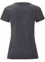 Iconic Grey Women's T-shirt in combed cotton Fruit of the Loom