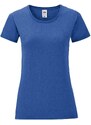 Blue Iconic women's t-shirt in combed cotton Fruit of the Loom