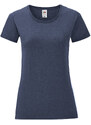 Navy blue Iconic women's t-shirt in combed cotton Fruit of the Loom