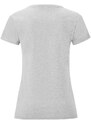 Iconic Grey Women's T-shirt in combed cotton Fruit of the Loom