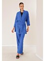 By Saygı Gossamer Pants and Pocketed Kimono Suit Saks