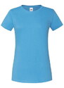 Blue Iconic women's t-shirt in combed cotton Fruit of the Loom