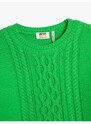 Koton Knitted Sweater Long Sleeve Crew Neck