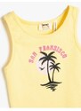 Koton Singlets Sleeveless Printed Cotton with Ribbons