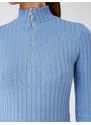 Koton Zippered Turtleneck Long Sleeve T-Shirt