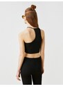 Koton Halterneck Asymmetrical Collar Crop Singlet