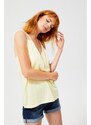 Moodo Top with decorative straps - yellow