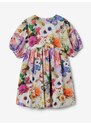 Fialovo-krémové holčičí květované šaty Desigual Akira - Holky