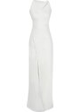 Trendyol Bridal White Satin Wedding/Wedding Long Evening Evening Dress