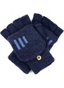 Art Of Polo Man's Gloves Rk22235 Navy Blue