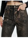 Koton High Waist Foiled Straight Jean Jeans Straight Leg Regular Cut - Eve Jean