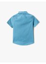 Koton Short Sleeve Shirt With Bow Tie Cotton