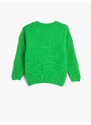 Koton Knitted Sweater Long Sleeve Crew Neck