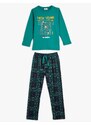 Koton Family Combination - Pajamas Set Christmas Themed 2 Pieces Cotton