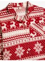 Koton Christmas Theme Pajama Top Printed Long Sleeve Cotton