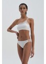 Dagi White Low Waist Bikini Bottom